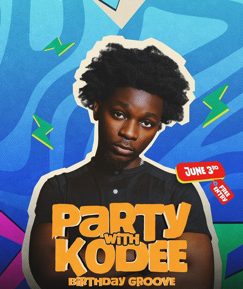 Party with KODEE flyer